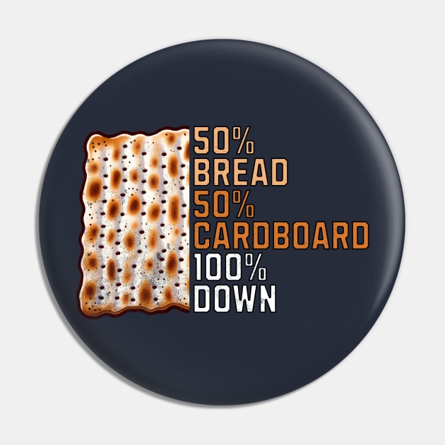 Funny Passover - Cardboard Matzah Pin by Shirt for Brains