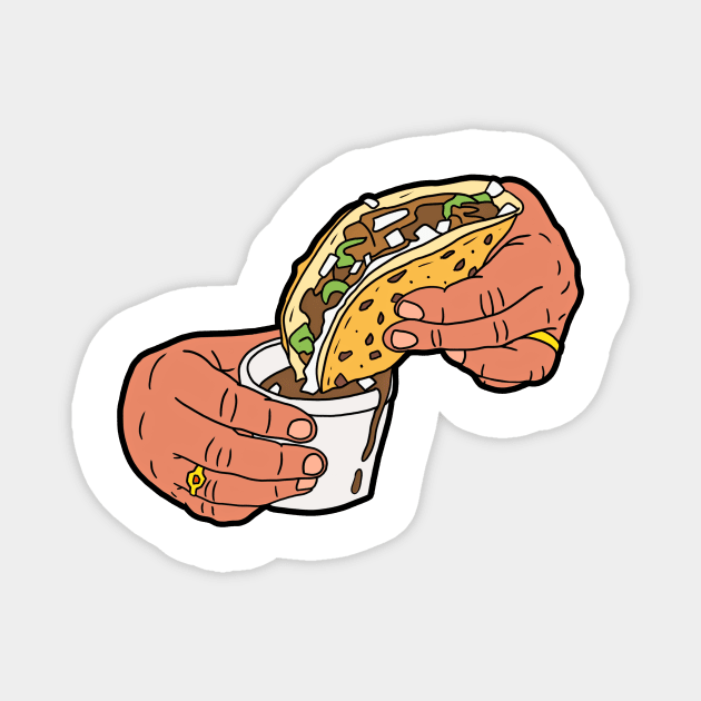 Birria Taco Magnet by Nerdpins