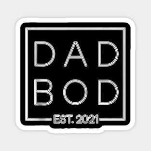 Dad Bod Est 2021 Father'S Day Gym Workout Cheat Day Magnet