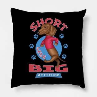 funny cute Doxie dog fur baby dog  Dachshund mom and dad gift Pillow