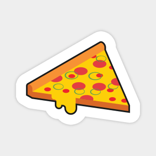 Isometric pizza drawing Magnet