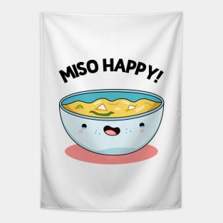 Miso Happy Cute Noodle Pun Tapestry