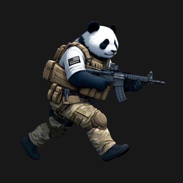 Tactical Panda by Rawlifegraphic