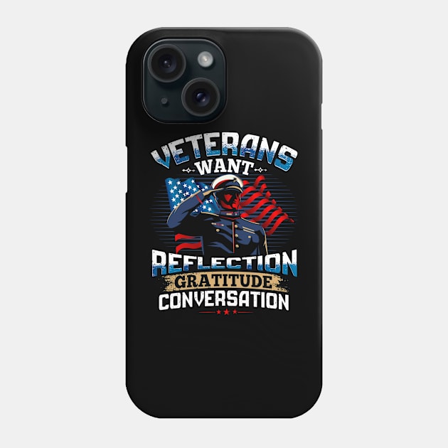 veterans day gifts Phone Case by Jandjprints