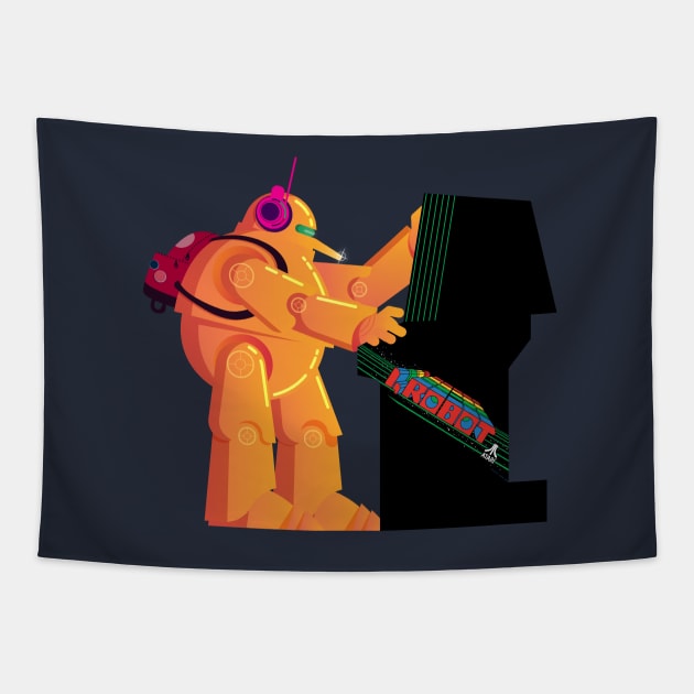 Retro Robot Tapestry by This_n_That