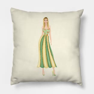 cute summer designed outfit Pillow