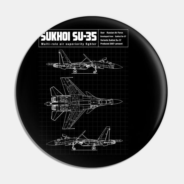 SU-35 AIR SUPERIORITY FIGHTER Pin by theanomalius_merch