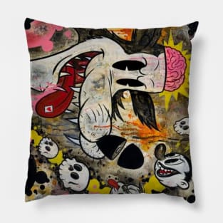 Revenge Acid Wolf Pillow