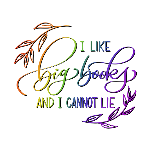 I Like Big Books Botanical Rainbow by Thenerdlady