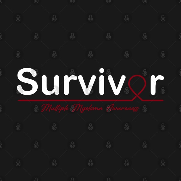 Multiple Myeloma Awareness Survivor Heartbeat by KHANH HUYEN