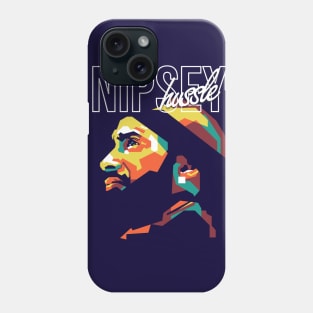 Tribute Nipsey Hussle on WPAP Art Phone Case