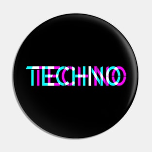 Techno 3 D look Pin