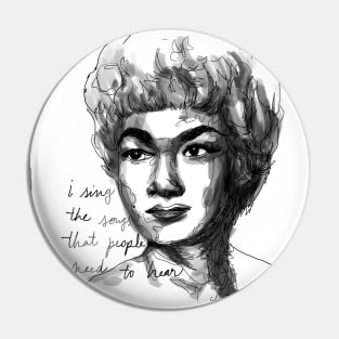 Etta James Jazz Blues Pin