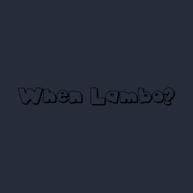 When lambo? Empty by Yokai.design