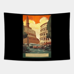 Vintage Travel Poster of the Italy Tapestry