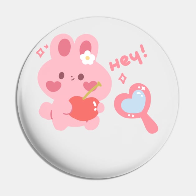 Hey bunny Pin by Napbunny