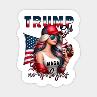 Trump Girl, Make America Great Again, American Woman, MAGA Magnet