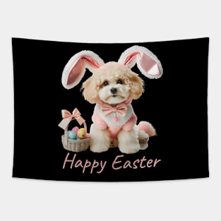 Easter bunny maltipoo Tapestry