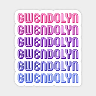 Gwendolyn - Retro Minimal Line Pattern Magnet