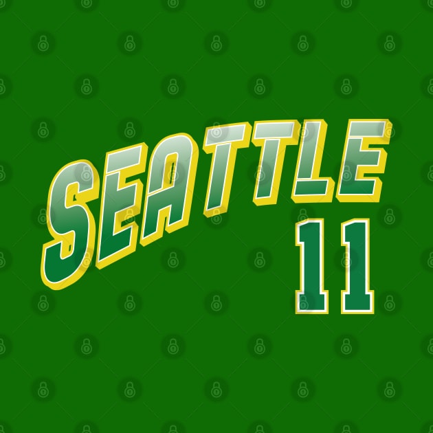 Retro Seattle Number 11 by Cemploex_Art