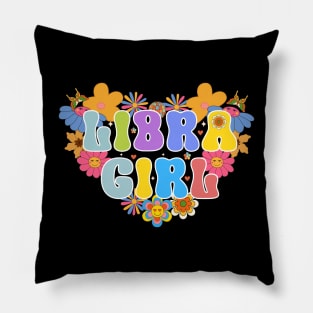 Hippie Libra Girl Libra Horoscope Zodiac Pillow