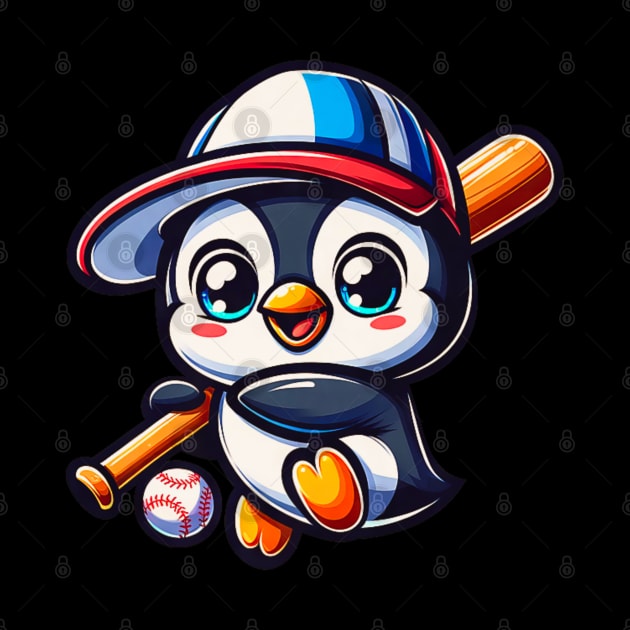 Baseball penguin by Dreamsbabe