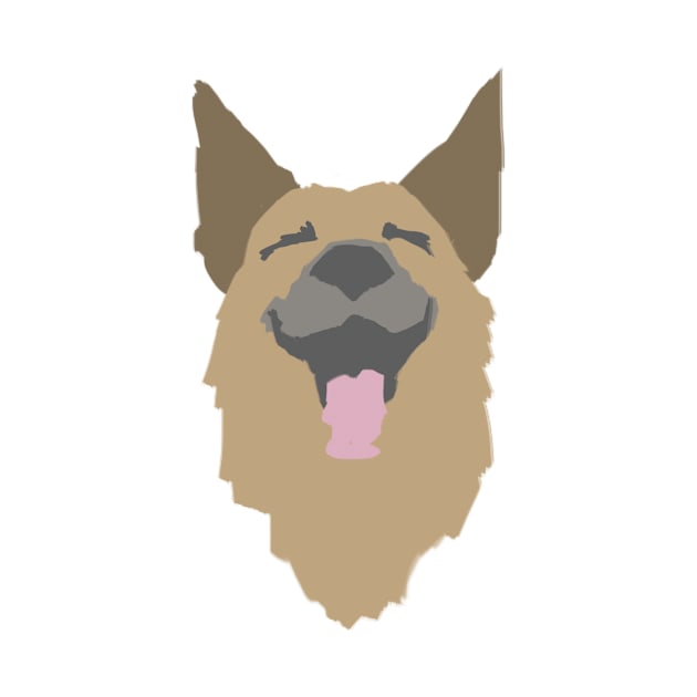 Happy German Shepherd by gloomboom