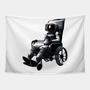 Astronaut in a wheelchair Tapestry