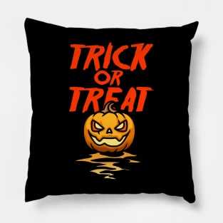 Trick Or Treat Halloween Pumpkin Pillow