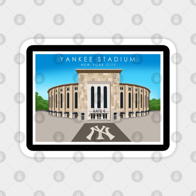 Yankee Stadium Magnet by Omega Art