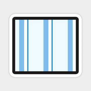 Strips - blue and white. Magnet