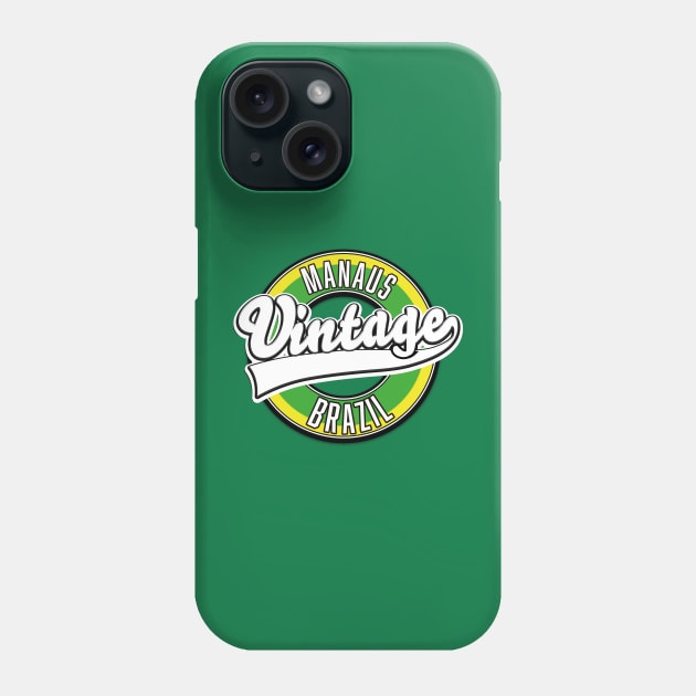 Manaus Brazil vintage logo Phone Case by nickemporium1