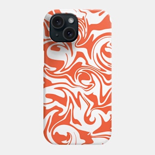 Spill - Orange and White Phone Case