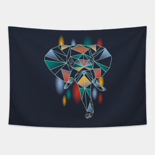 Polygonal Elephant Tapestry