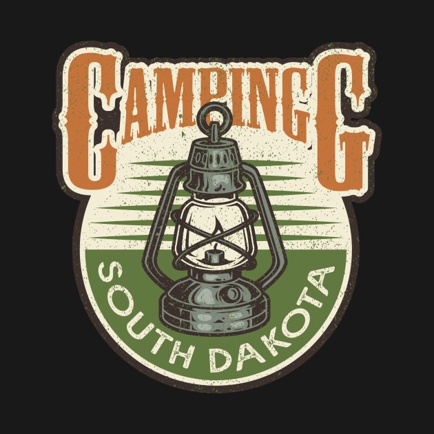 Camping Lantern South Dakota by SouthDakotaGifts