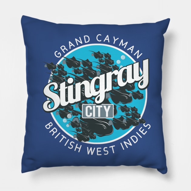 Grand Cayman Stingray City Pillow by PopCultureShirts