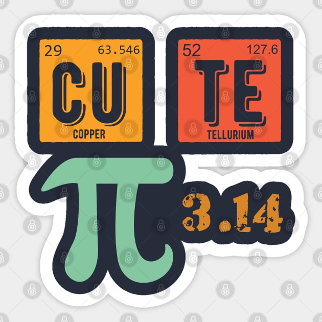 math symbols PI and PIE gift idea' Sticker