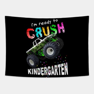 I'M Ready To Crush Kindergarten Monster Truck Tapestry