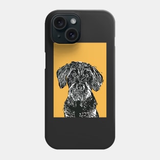 Scraggy Dog Linoprint Phone Case