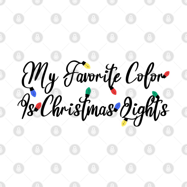 My Favorite Color Is Christmas Lights by Blonc