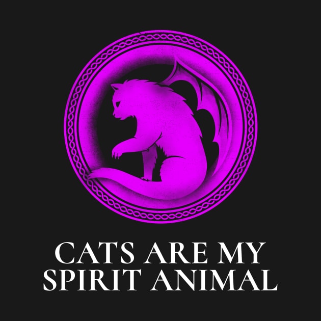 Cats are my spirit animal by Designedbydee