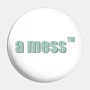 a mess pastel green Pin