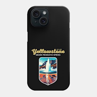 USA - NATIONAL PARK - YELLOWSTONE Grand Prismatic Spring - 1 Phone Case