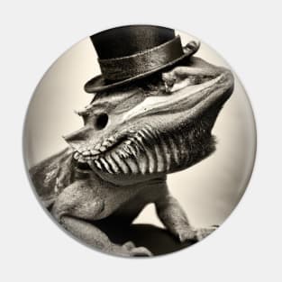 Steampunk Beardie Pin