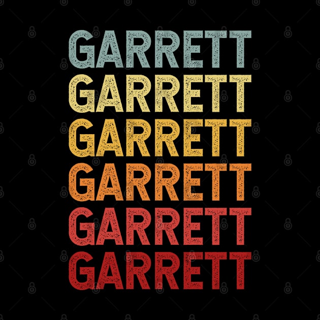 Garrett Name Vintage Retro Gift Named Garrett by CoolDesignsDz