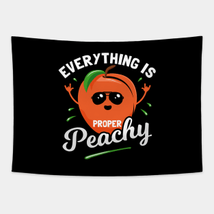 Everything Is Proper Peachy Tapestry