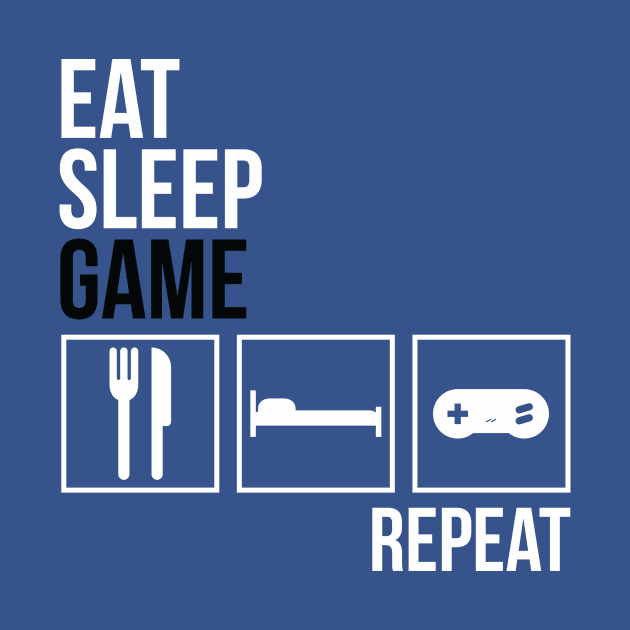 Eat Sleep Game Repeat by Daanoontjeh