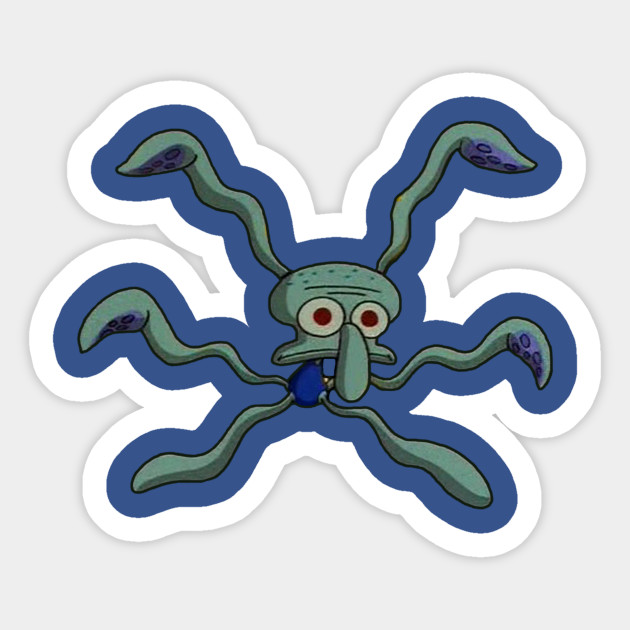 Squidward's Dance - Spongebob - Sticker | TeePublic