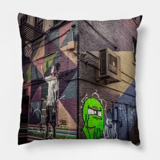 SoHo Graffiti Street Art NYC Pillow