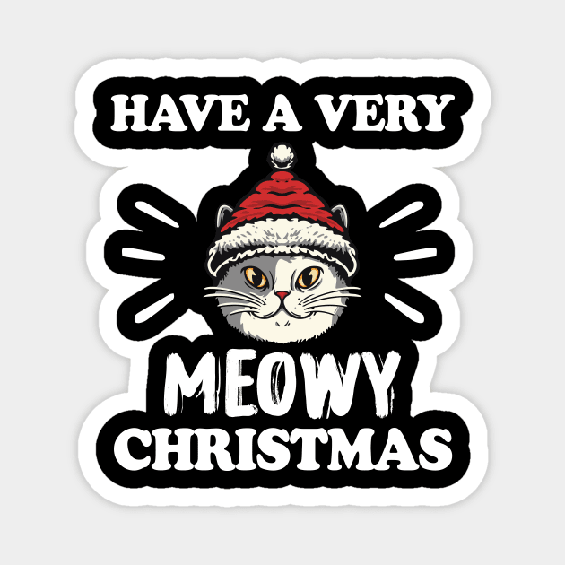 Have a very meowy Christmas Magnet by Pigmentdesign